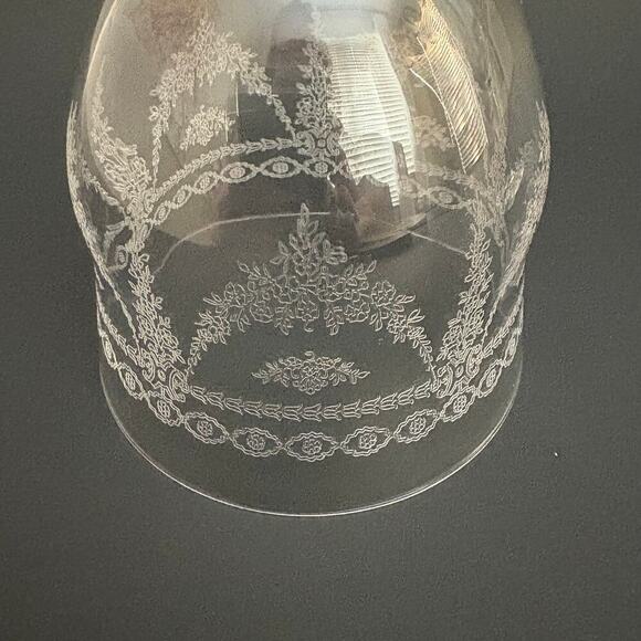 Set of 2 Vintage/Antique Optic Water Glasses Czechoslovakia 1927 Floral - Picture 8 of 9